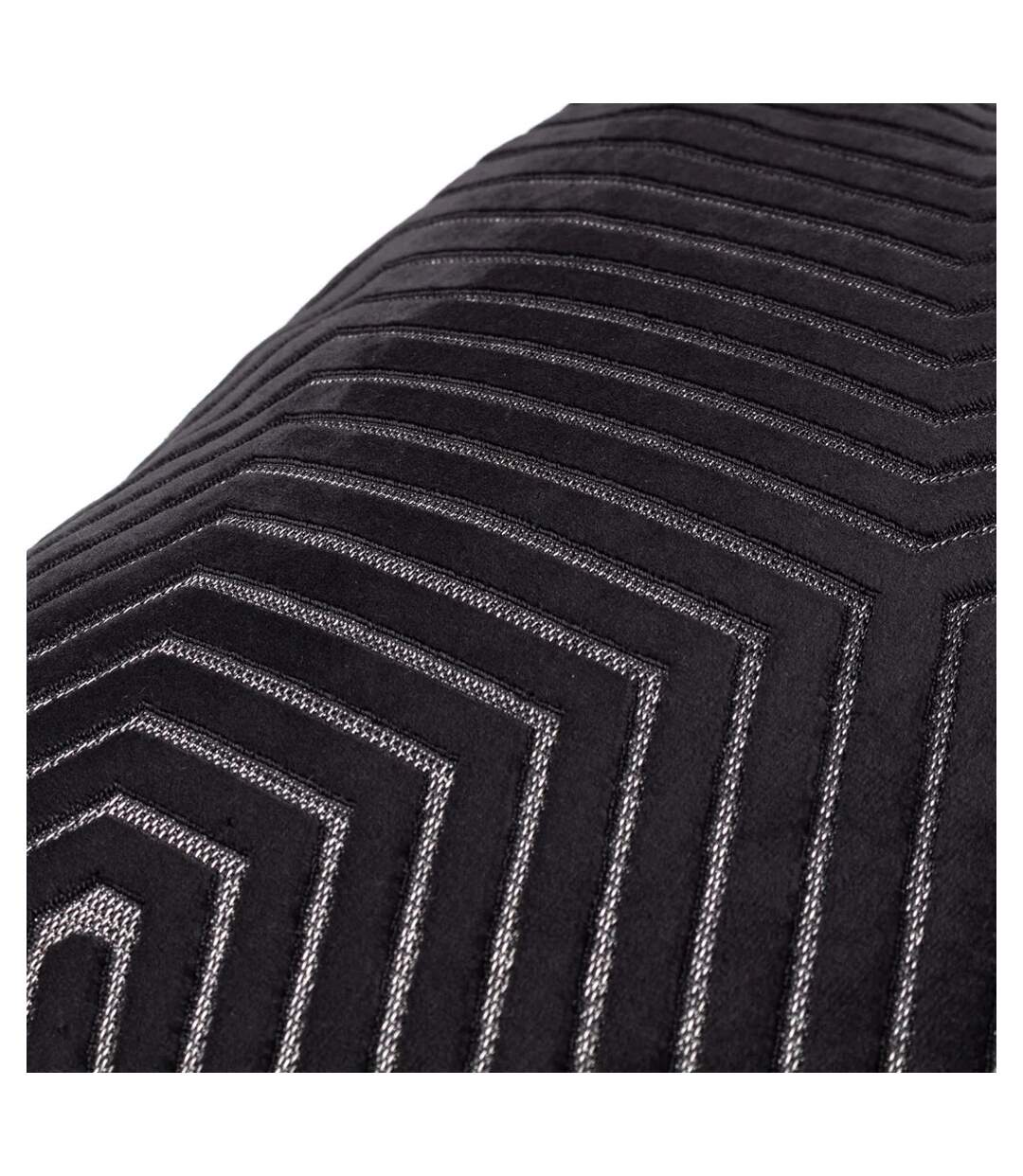 Evoke cut cushion cover 45cm x 45cm black Paoletti