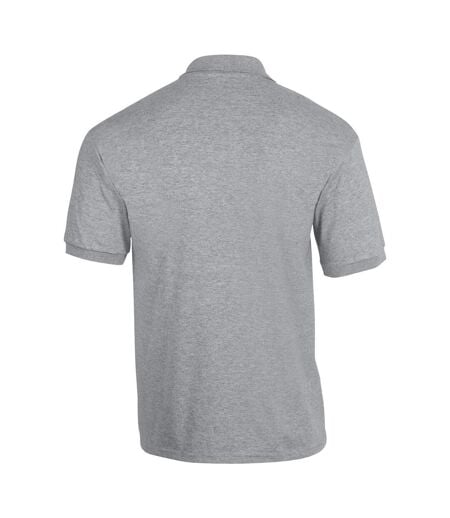 Unisex Adult Dryblend Jersey Polo Shirt Sports Grey Gildan