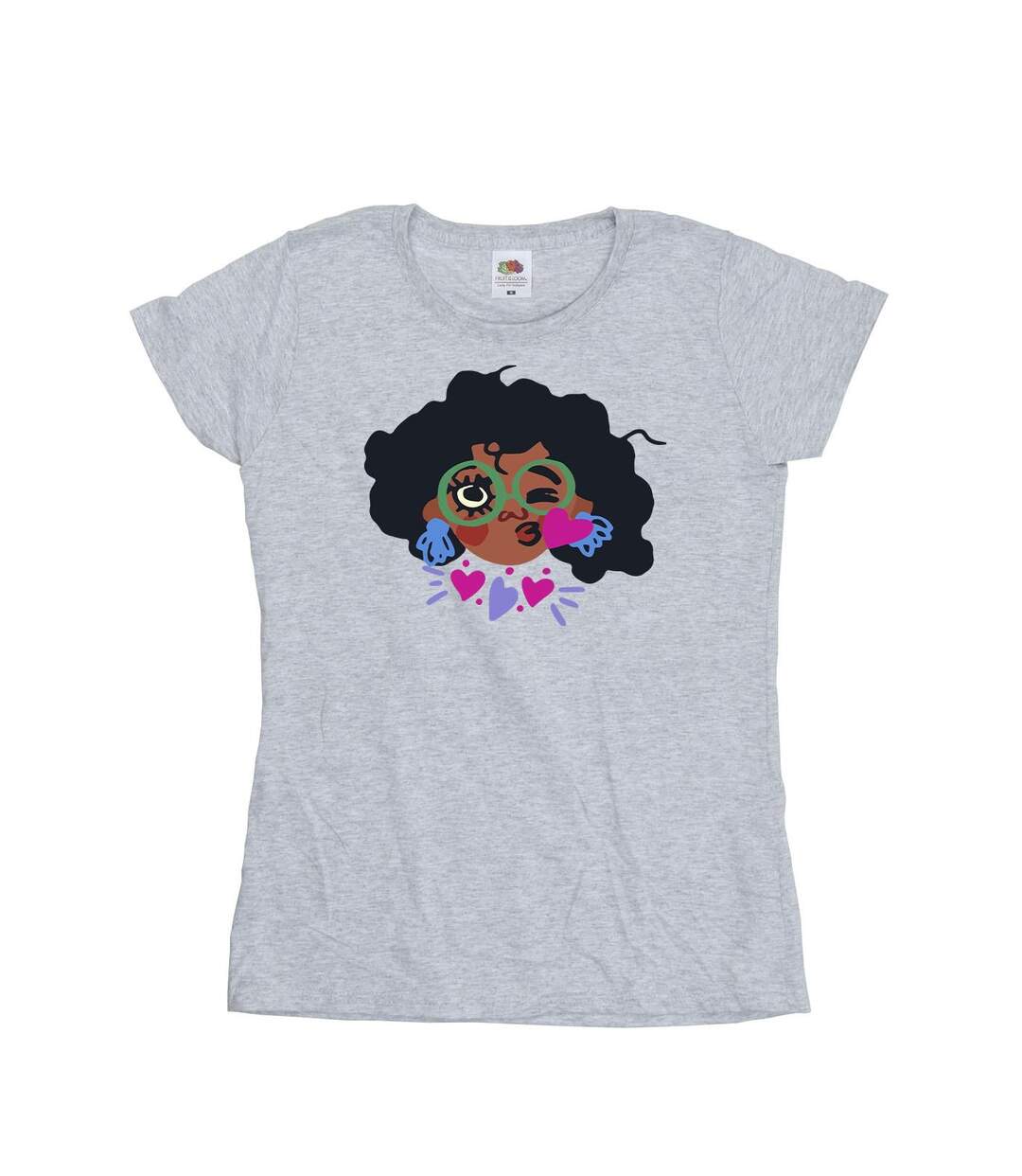 Disney Femmes/Les femmes Encanto Mirabel Kiss - T-shirt en coton (Gris sportif) - UTBI19594-1