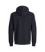 Mens Bradley Full Zip Hoodie Black Jack And Jones-3