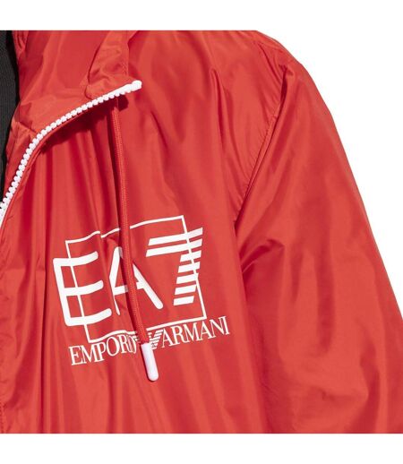 Blouson Aviateur Motif/style Vif Homme Rouge Blanc Emporio Armani
