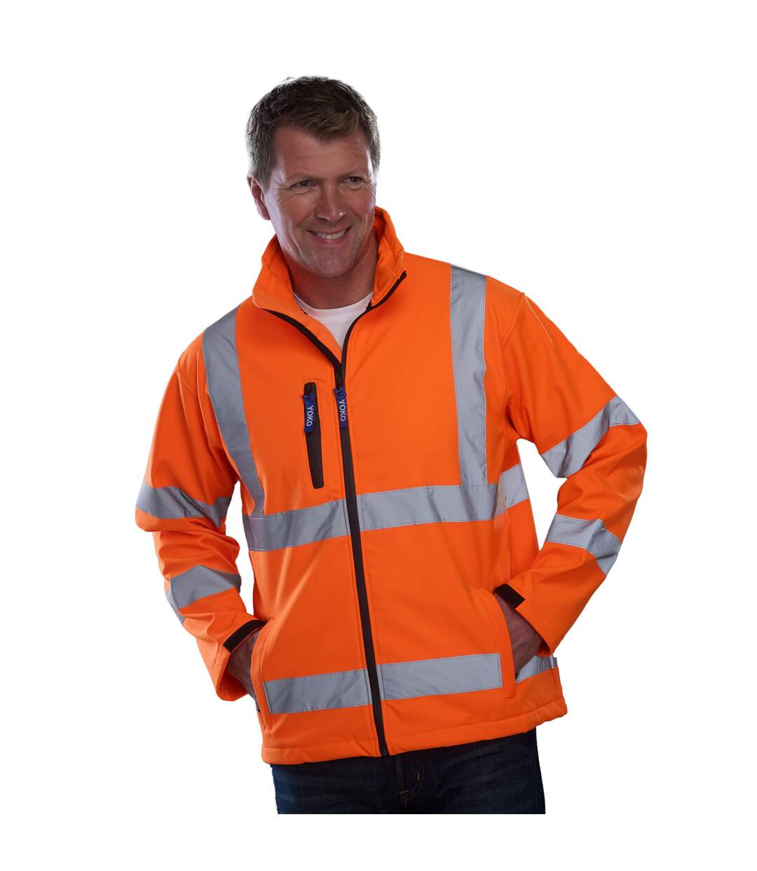 Veste softshell adulte orange Yoko-2