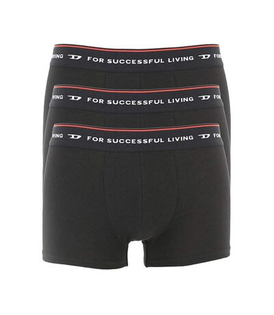 x3 Boxers Noires/Rouges Homme Diesel Timers - M