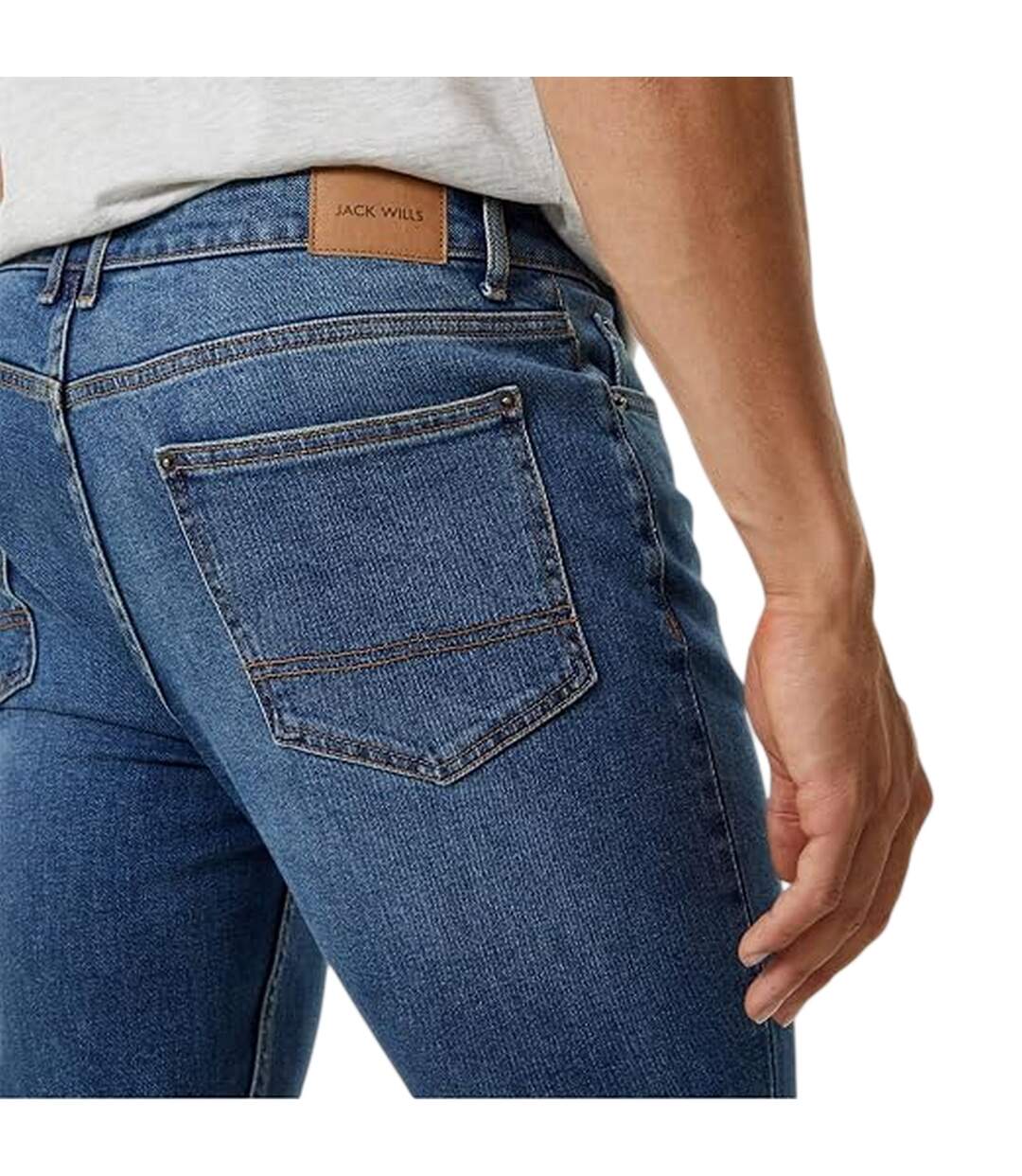 Jean Motif/style Délavé Homme Bleu Indigo Délavé Jack Wills-3