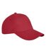 Casquette doyle adulte rouge Elevate