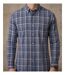 SEDETEX M031 - Chemise à carreaux manches longues pour homme avec coupe confort et repassage facile-1