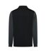 Mens Saracens Fleece Track Top Caviar Ebony Castore-3