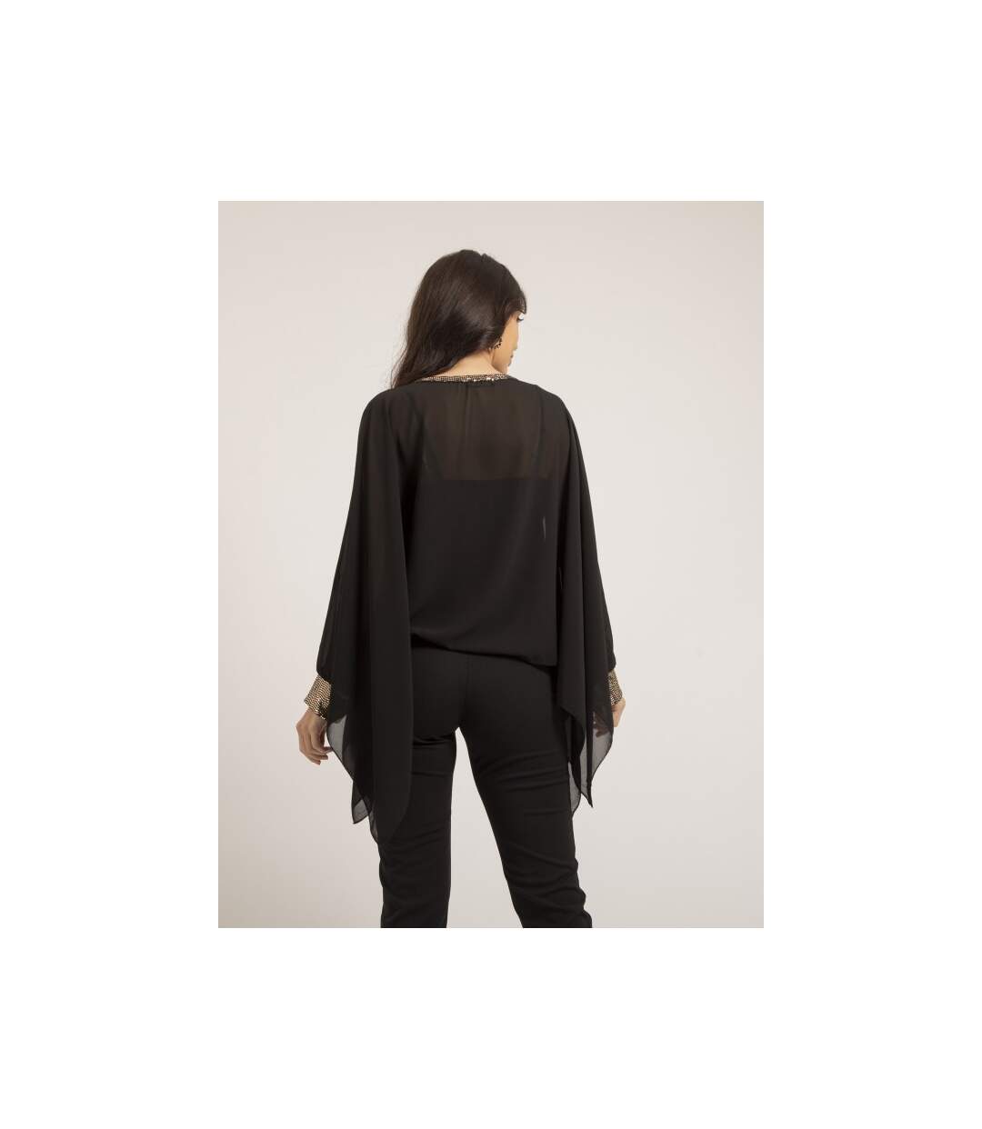 Top poncho voile FANTIA - Dona X Lisa-2