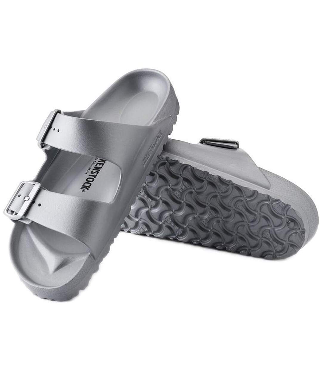 Womens/ladies Arizona Eva Sandals Grey Birkenstock-5
