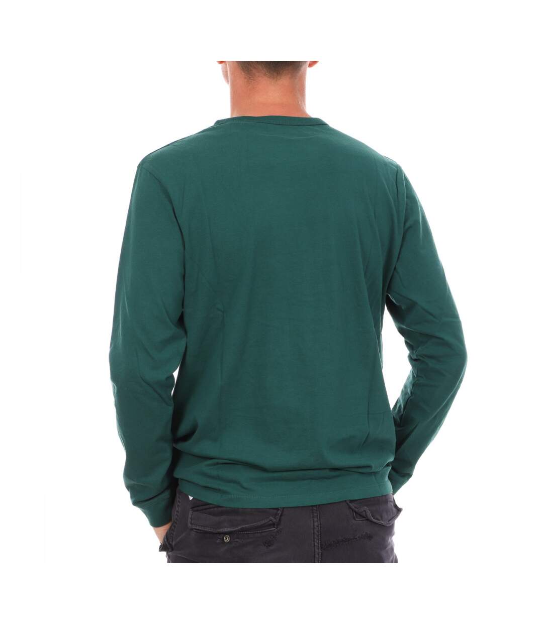 T-Shirt ml vert homme Timberland Tree/LIN Logo Ringer
