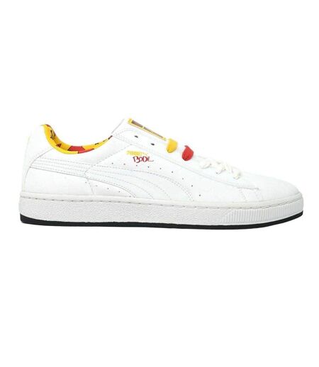 Baskets Motif Logo Basket Bode Adulte Blanc Jaune Rouge Puma