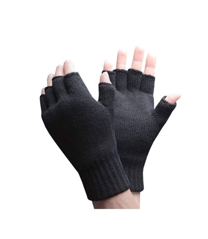 Mens Fleece Lined Insulated Fingerle Gloves