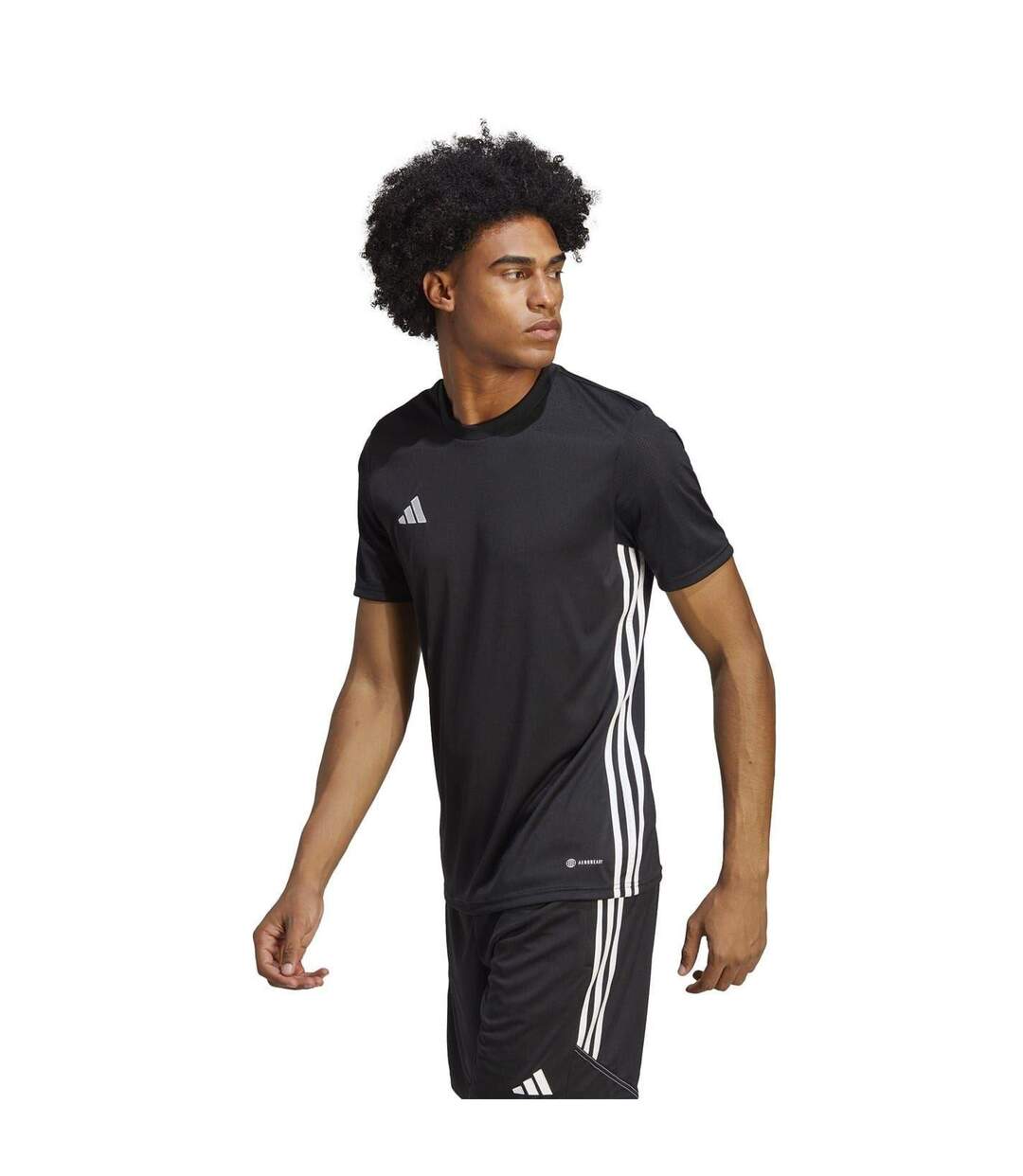 T-shirt Motif/style 3 Rayures Tabela Homme Noir Blanc Adidas-1