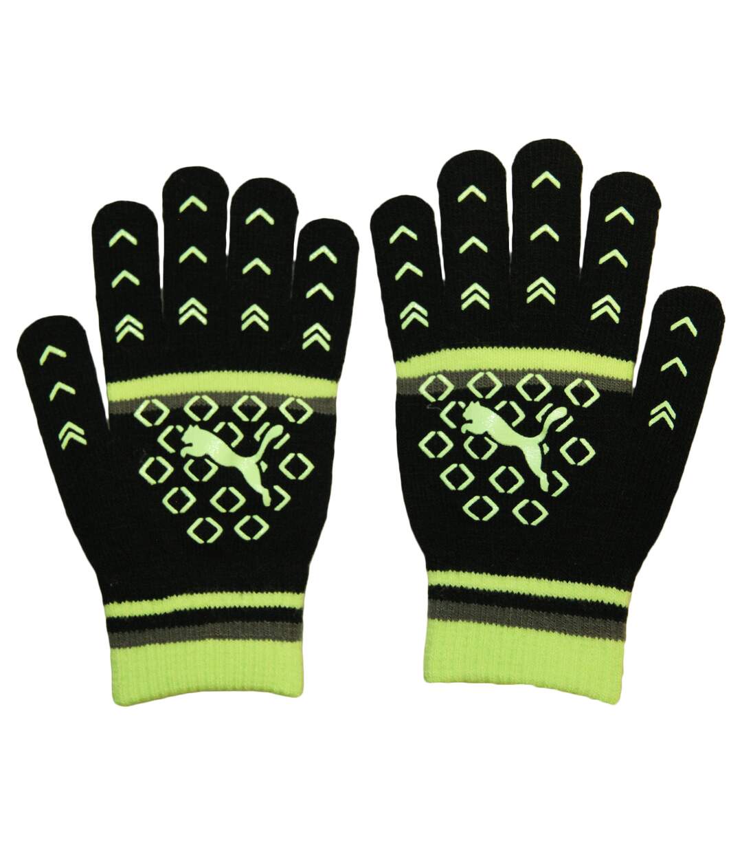 Gants femme noir / jaune fluo Puma-2