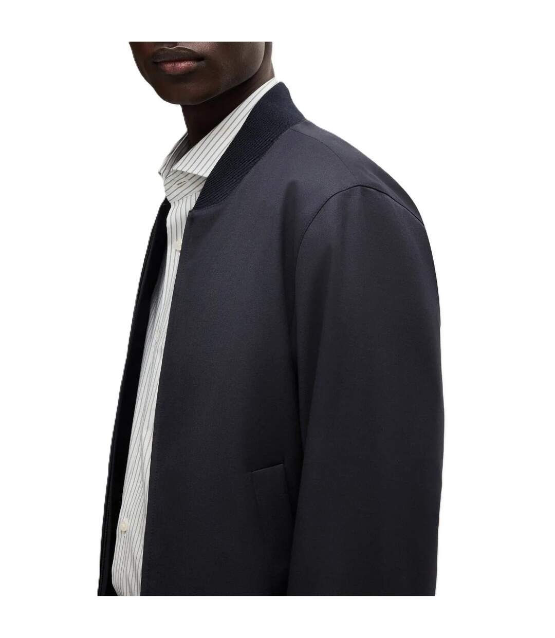 Blouson Aviateur H Hanry Homme Bleu Foncé Boss-4
