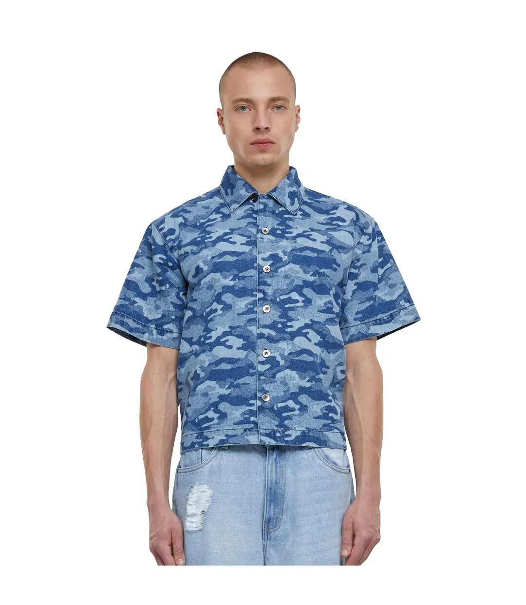 Chemise Homme Bleu Urban Classics-3