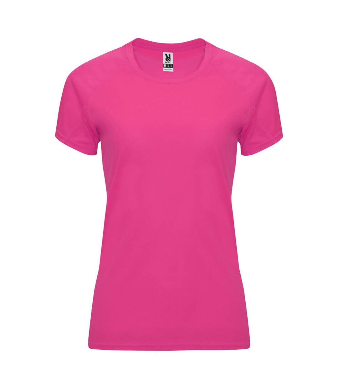 T-shirt bahrain femme rose fluo Roly