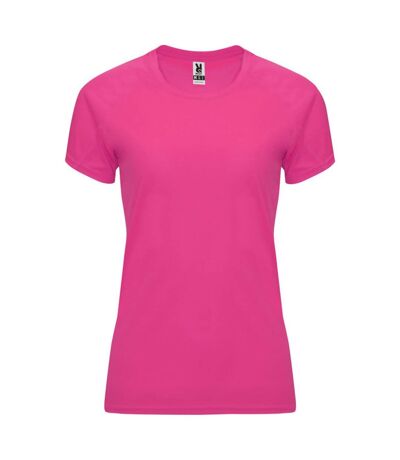 T-shirt bahrain femme rose fluo Roly Roly