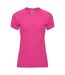 T-shirt bahrain femme rose fluo Roly Roly