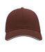 Atlantis Liberty Sandwich Heavy Brush Cotton 6 Panel Cap (Brown) - UTAB193