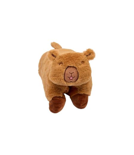Bouillotte Coussin Capybara 34cm Marron