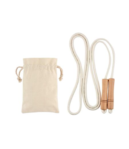 Jump cotton skipping rope one size beige MidOcean