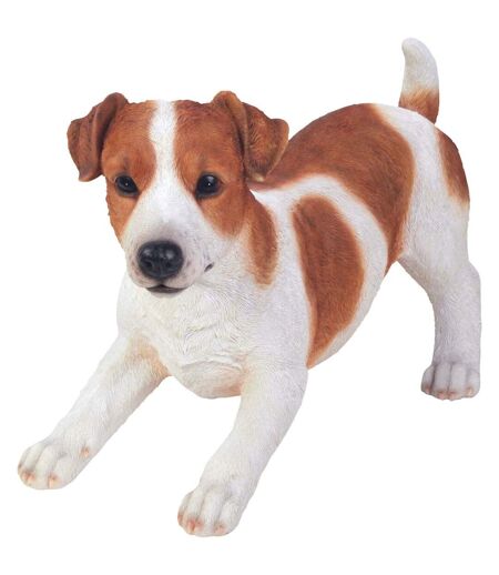 Jack Russell sautant en résine 39 cm