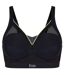 Womens/ladies Medium Support Sports Bra Black Champion-2