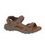 Roamers Mens Leather Flat Sports Sandals (Brown) - UTDF2350