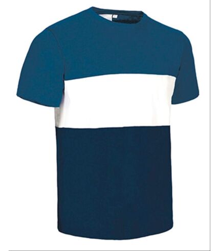 T-shirt 3 couleurs - Homme - VARSITY - bleu roi - blanc et bleu marine