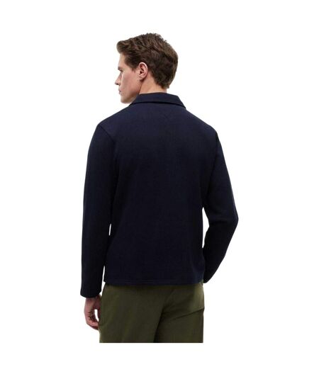 Mens Fleece Quarter Zip Polo Shirt Desert Sky Tommy Hilfiger