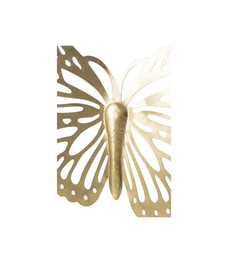 Décoration Murale en Métal Butterfly Uni 43cm Or