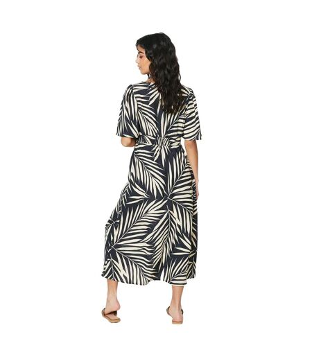 Robe mi-longue femme noir / blanc Dorothy Perkins