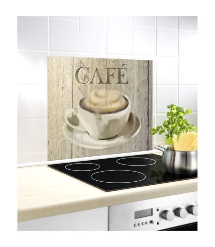 Fond de hotte Café - L. 50 x l. 60 cm - Marron