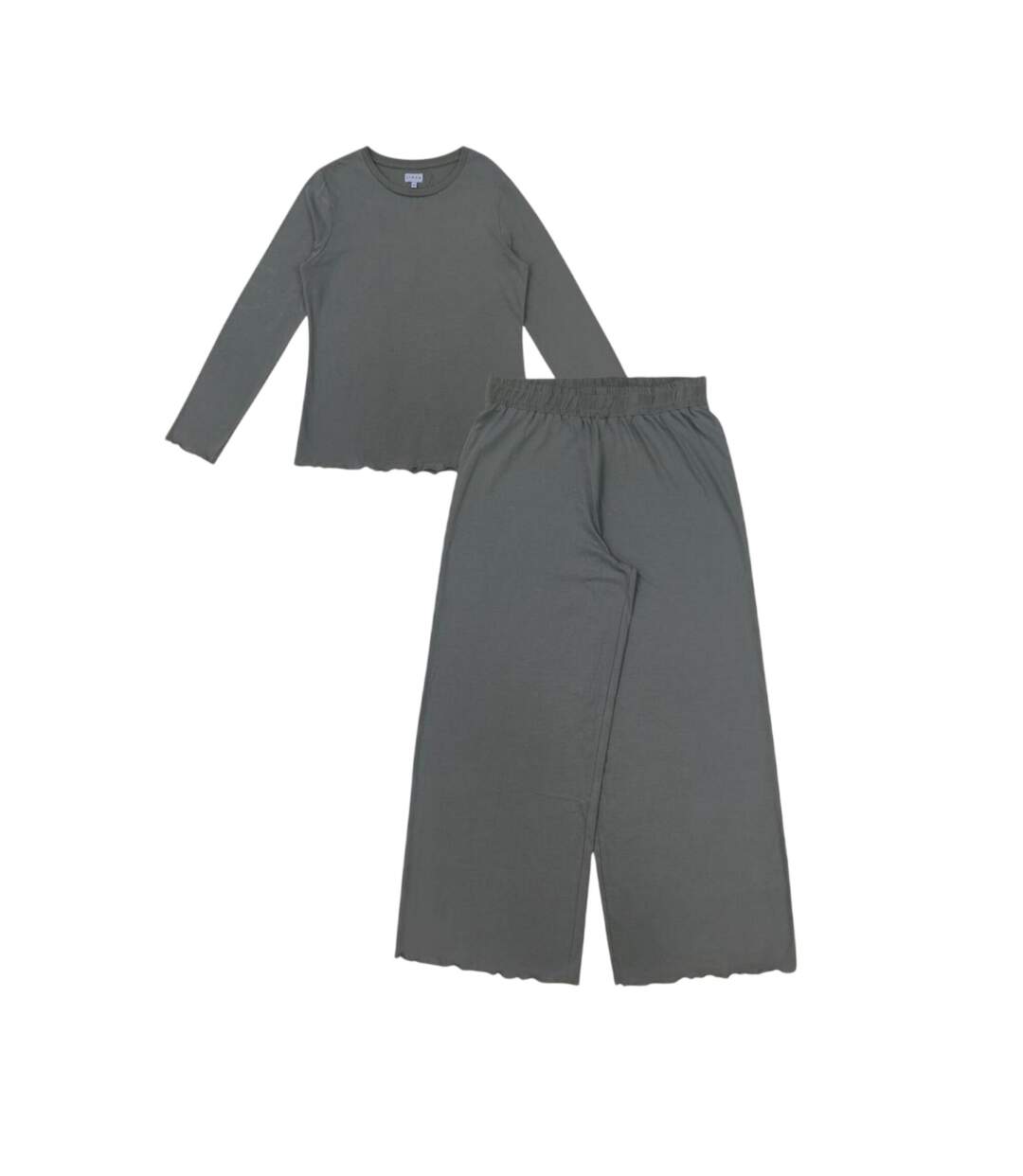 Womens/ladies Cotton Lightweight Pyjama Set Green Linea-1