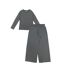 Womens/ladies Cotton Lightweight Pyjama Set Green Linea-1