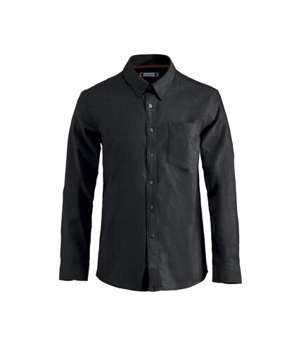 Clique Mens Oxford Formal Shirt (Black) - UTUB301