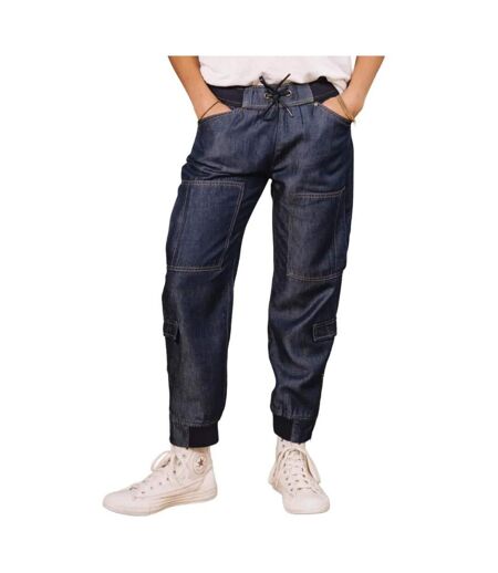 Pantalon fluide bleu celine denim mauricia