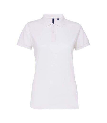 Polo manches courtes femme blanc Asquith & Fox