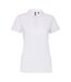 Polo manches courtes femme blanc Asquith & Fox-1