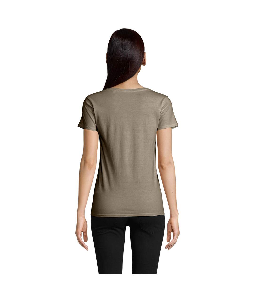 T-shirt Pioneer Femme Vert Kaki SOLS-2