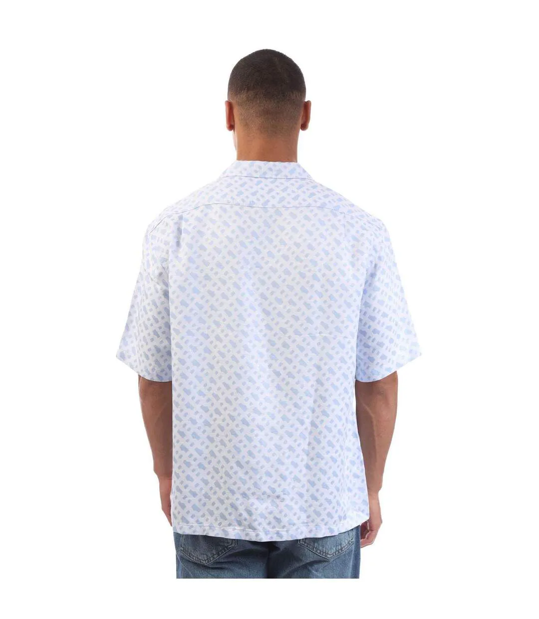 Chemise Manches Courtes C-lars-252 Homme Bleu Boss-3