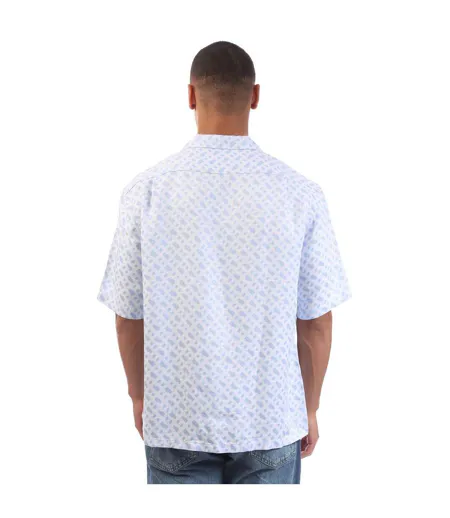 Chemise Manches Courtes C-lars-252 Homme Bleu Boss
