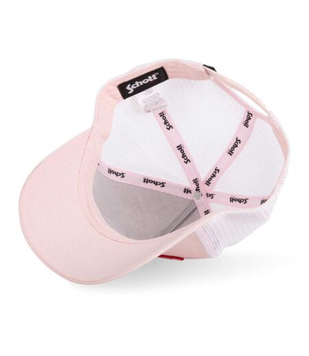 Casquette trucker avec filet Schott Pink Vondutch