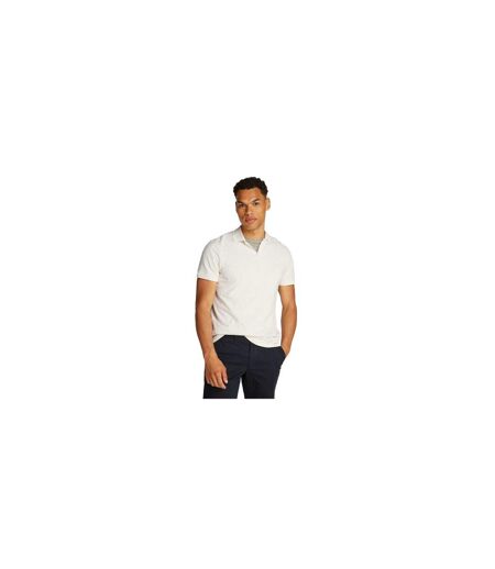 Polo Terry Homme Blanc Cassé Pétale Tommy Hilfiger