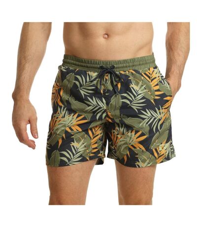 Mens jungle print swim shorts navy/green RIPT Essentials