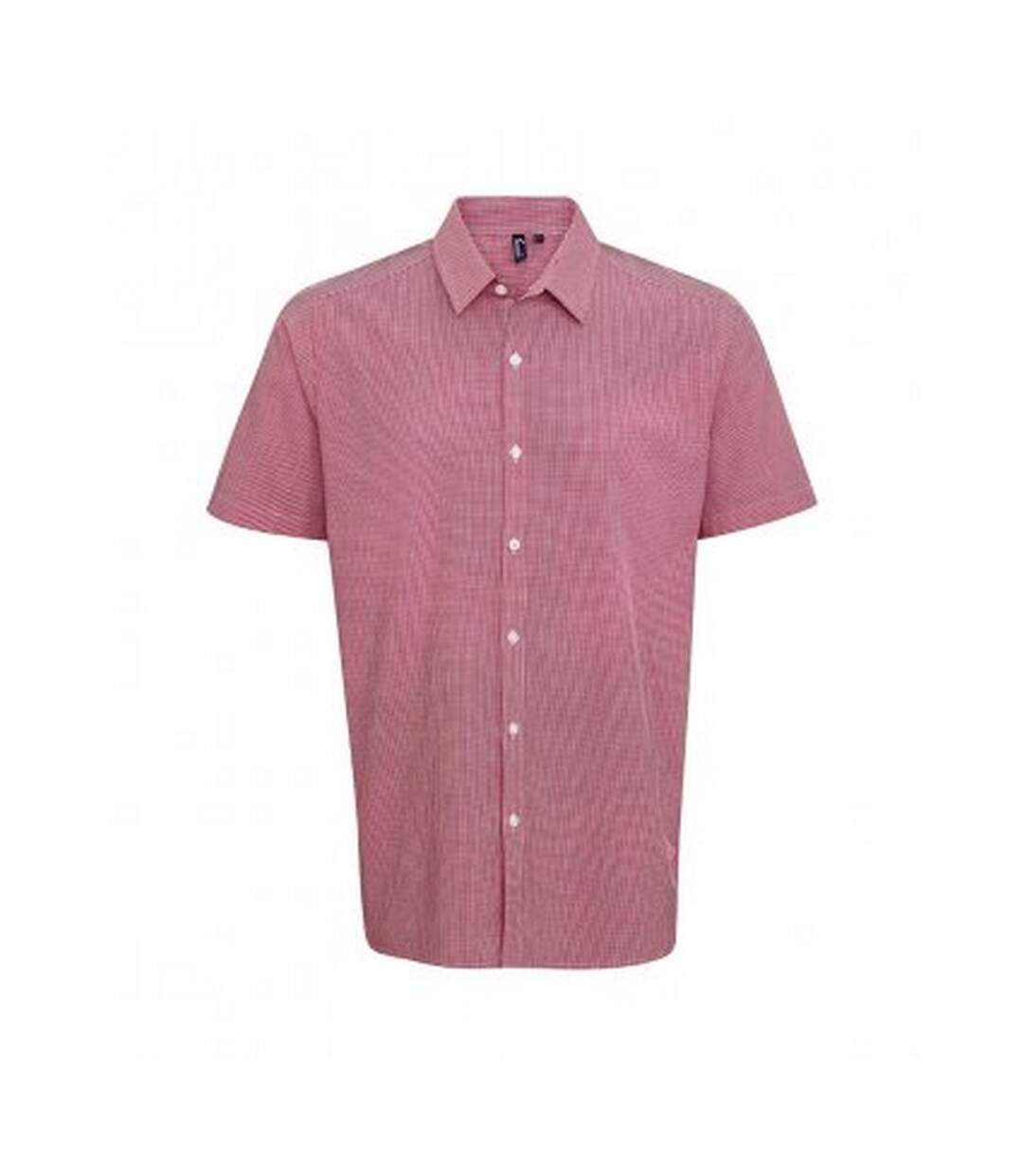 Chemise homme rouge / blanc Premier-1