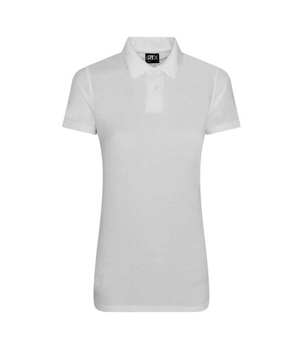 PRO RTX Womens/Ladies Pro Polyester Polo Shirt (White)