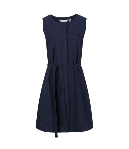 Womens/ladies Highton Stretch Shirt Dress Navy Regatta