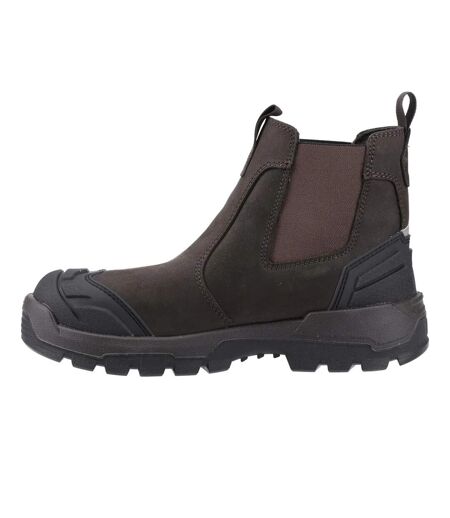 Mens Striver Xl Leather Safety Boots Brown Yellow Caterpillar
